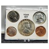 1963 5 Coin Unc. Year Set