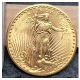 1927 $20 Gold St. Gaudens Double Eagle MS63