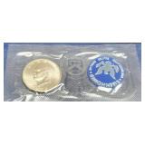 1972-S Silver Unc. Ike Dollar