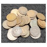 (30) Indian Head Cents Back To 1887
