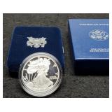 2005 Proof Silver Eagle w/ Case & COA