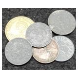 (6) German Nazi Era Coins All w/ Swastikas