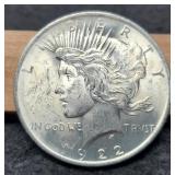 1922 Peace Dollar Unc.