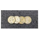 (4) Silver War Nickels