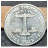 1 Troy Oz. Silver Trade Unit Round