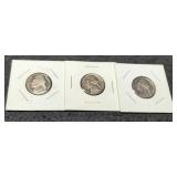 (3) Proof J. Nickels 1969-S, 83-S, 96-S