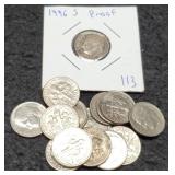 Lot w/ 14 Better Date R. Dimes