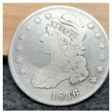 1836 Capped Bust Half Dollar