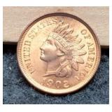 1902 Indian Head Cent BU Red MS