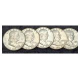 (5) 1963-D F. Half Dollars