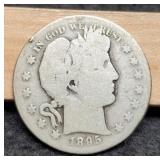 1895-S Barber Half Dollar