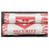 (2) Rolls 2009-D L. Cents BU "Log Cabin"