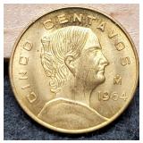 1964 Mexico 5 Centavos Unc.