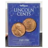 1909-1958 L. Cent Album, Complete Less 4 Coins w/