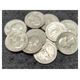 (12) Silver W. Quarters