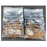 (2) Hundred Wheat Cents Pre 1940