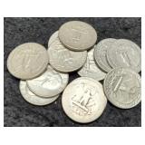 (12) Silver W. Quarters