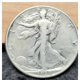 1938-D W. Liberty Half Dollar VF