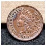 1884 Indian Head Cent AU