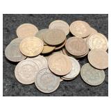 (30) Indian Head Cents Back To 1889