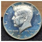 1969-S Silver Proof K. Half Dollar