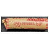 1 Roll Of 50 L. Cents 1909-1929