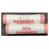 (2) Rolls 2009-D L., Cents BU "Presidency"