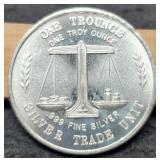 1 Troy Oz. Silver Trade Unit Round