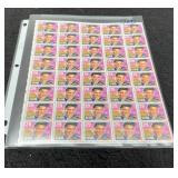 Full Sheet Of 40 .29 Cent Elvis Postage Stamps