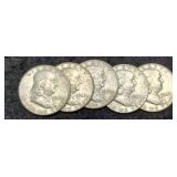 (5) 1963-D F. Half Dollars