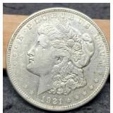 1921-D Morgan Dollar XF
