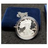 2007-W Proof Silver Eagle w/ Case & COA