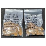 (2) Hundred Wheat Cents Pre 1940