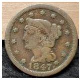 1847 Large Cent