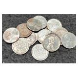 (16) 1943 Steel War Cents