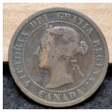 1884 Canada Large Bronze Cent