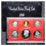 1980 US Mint Proof Set w/ SBA Dollar