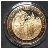 Franklin Mint 45mm Bronze US History Medal 1784
