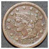 1851 Large Cent