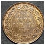 1913 Canada King George V Large Cent High Grade