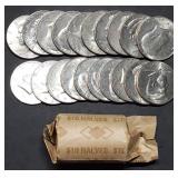 Mixed Date Kennedy Clad Half Dollar 20-Coin Roll