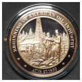 Franklin Mint 45mm Bronze US History Medal 1859
