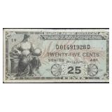Korean War 25 Cent Military Payment Certificate