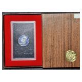 1971 S Proof Silver Brown Box Ike Dollar MIB