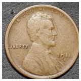 1911-S Lincoln Wheat Cent, Better Date