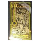 2023 Utah Goldback 1/1000th Troy Oz 24k Gold Note