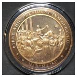 Franklin Mint 45mm Bronze US History Medal 1841