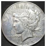 1935 Peace Silver Dollar