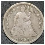 1857 Seated Liberty Silver Half Dime