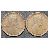 1911 & 1912 Early Lincoln Wheat Cents